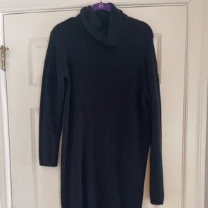 Black Express Turtleneck Sweater Dress